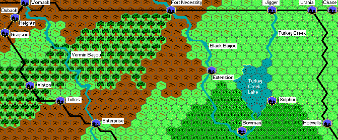Chalk Hills Region Map